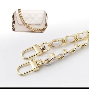 NWT Leather Metal Chain Replacement Shoulder Bag Strap